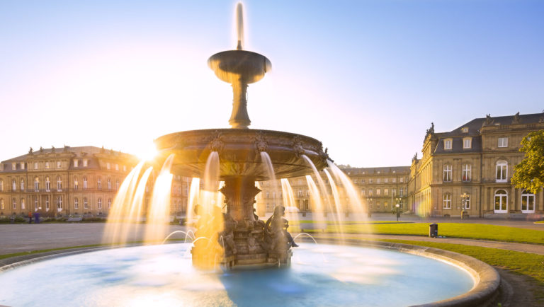 Stuttgart - Springbrunnen, Schloss